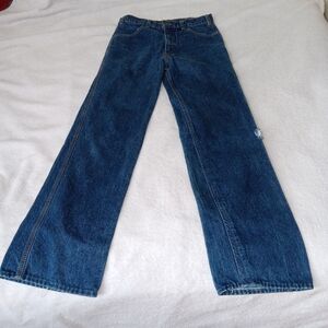 VTG 70s Levis Jeans 31x30 Fresh Produce Bell Bottoms Baggy Wide Leg SF 207